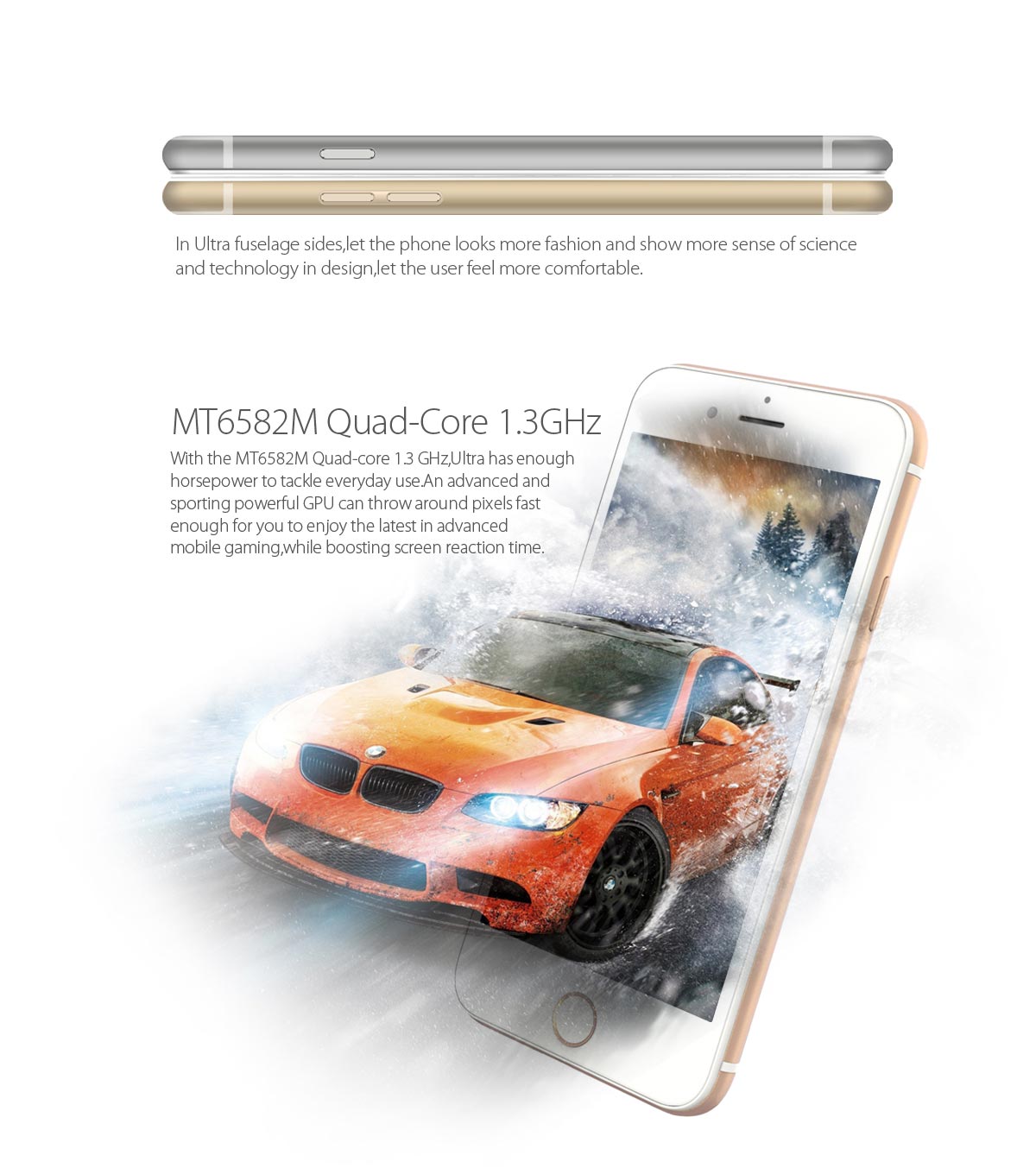 MT6582M Quad-core 1.3GHz